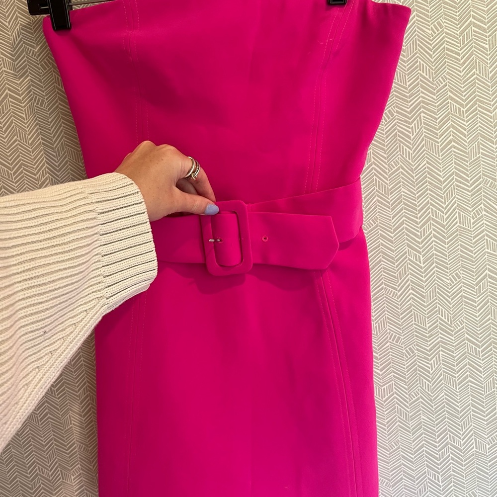 Amanda Uprichard Fuchsia Strapless Dress